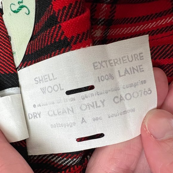 Vintage Plaid 100% Wool High Rise Midi Skirt Pleated Preppy Academia Tartan Kilt - Picture 7 of 9